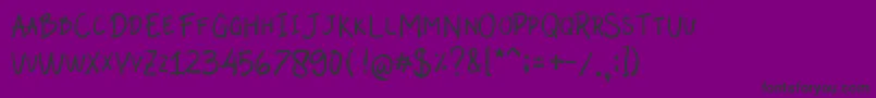 Weitere Informationen zur Abalone-Schriftart Abalone-Schriftart – Schwarze Schriften auf violettem Hintergrund