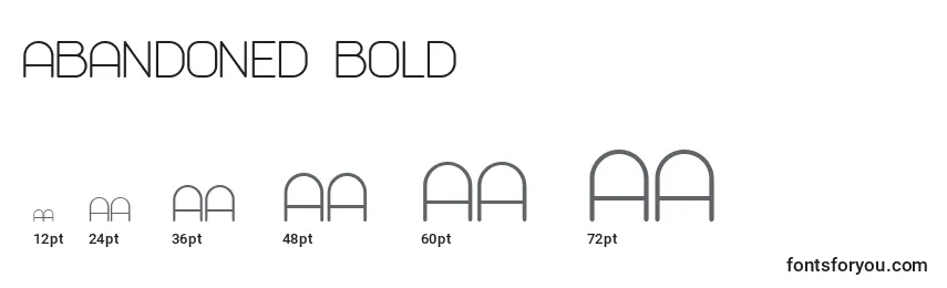 Abandoned Bold Font Sizes