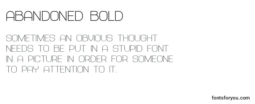 Abandoned Bold-fontti