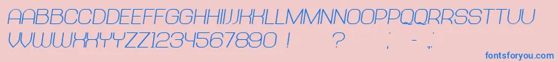 Abandoned BoldItalic Font – Blue Fonts on Pink Background