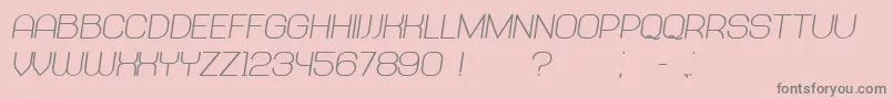 Abandoned BoldItalic Font – Gray Fonts on Pink Background
