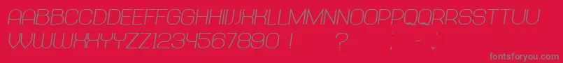 Abandoned BoldItalic Font – Gray Fonts on Red Background