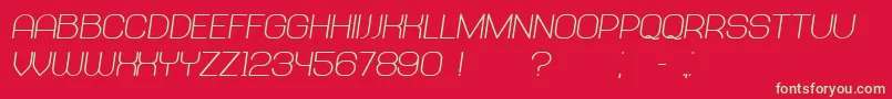 Abandoned BoldItalic Font – Green Fonts on Red Background