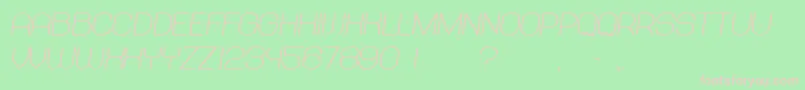 Abandoned BoldItalic Font – Pink Fonts on Green Background