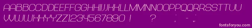 Abandoned BoldItalic Font – Pink Fonts on Purple Background