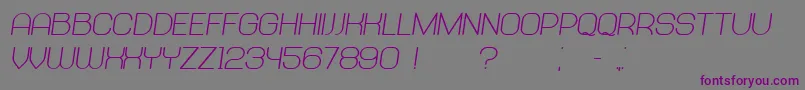 Abandoned BoldItalic Font – Purple Fonts on Gray Background