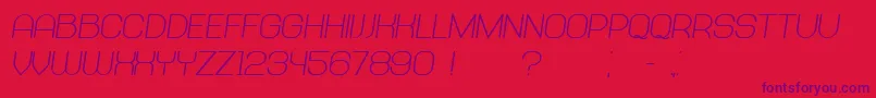 Abandoned BoldItalic Font – Purple Fonts on Red Background