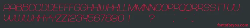 Abandoned BoldItalic Font – Red Fonts on Black Background