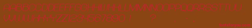 Abandoned BoldItalic Font – Red Fonts on Brown Background