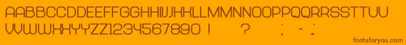 Abandoned Heavy Font – Brown Fonts on Orange Background