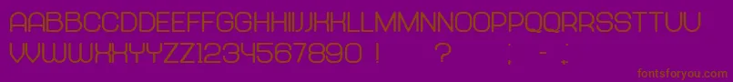 Abandoned Heavy Font – Brown Fonts on Purple Background
