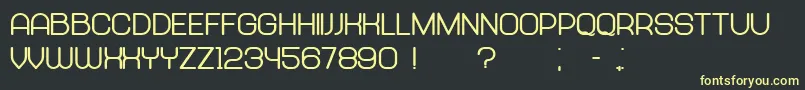 Abandoned Heavy Font – Yellow Fonts on Black Background