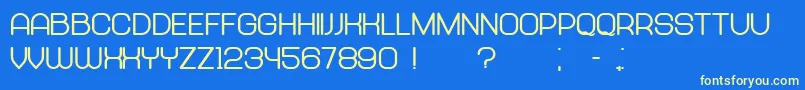 Abandoned Heavy Font – Yellow Fonts on Blue Background
