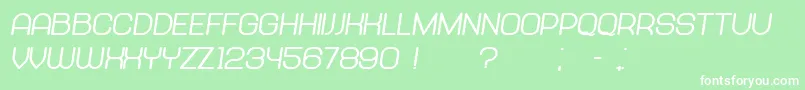 fuente Abandoned HeavyItalic – Fuentes Blancas Sobre Fondo Verde