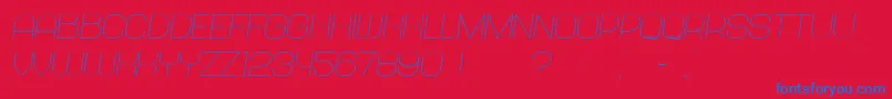 Abandoned Italic Font – Blue Fonts on Red Background