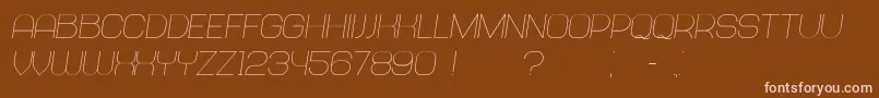 Abandoned Italic Font – Pink Fonts on Brown Background