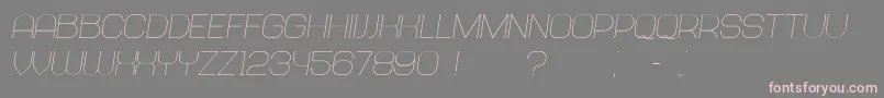 Abandoned Italic Font – Pink Fonts on Gray Background