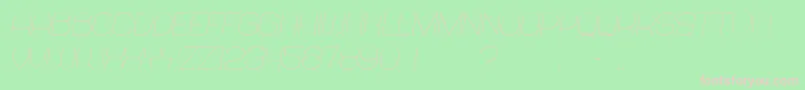 Abandoned Italic Font – Pink Fonts on Green Background