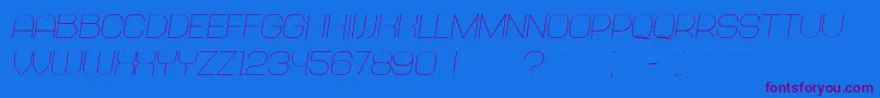 Abandoned Italic Font – Purple Fonts on Blue Background