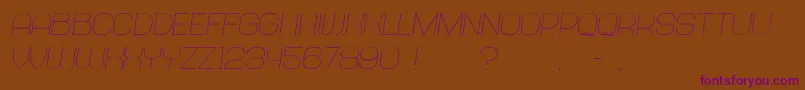 Abandoned Italic Font – Purple Fonts on Brown Background