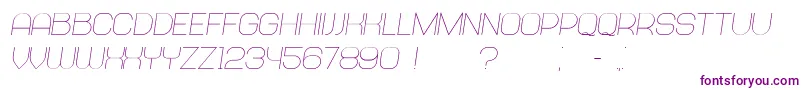 Abandoned Italic Font – Purple Fonts on White Background