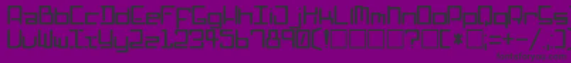 Poophead Font – Black Fonts on Purple Background