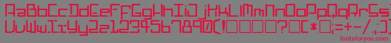 Poophead Font – Red Fonts on Gray Background