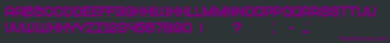 フォントAbandoned Ultra – 黒い背景に紫のフォント