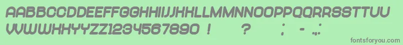 Police Abandoned UltraItalic – polices grises sur fond vert
