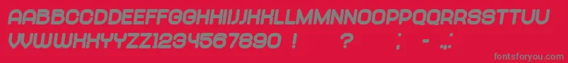 Police Abandoned UltraItalic – polices grises sur fond rouge