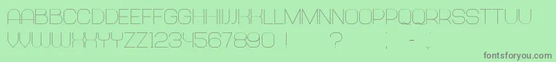 Abandoned Font – Gray Fonts on Green Background