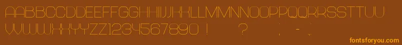 Abandoned Font – Orange Fonts on Brown Background