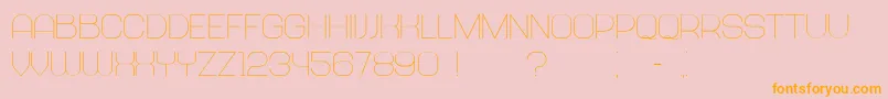 Abandoned Font – Orange Fonts on Pink Background