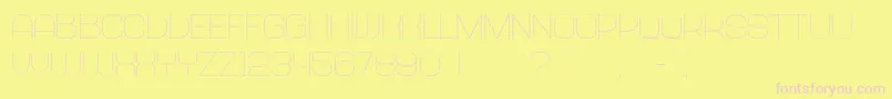 Abandoned Font – Pink Fonts on Yellow Background