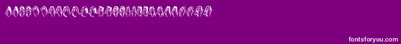 Abantu Font – White Fonts on Purple Background
