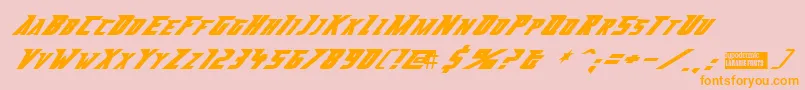 abberancy Font – Orange Fonts on Pink Background
