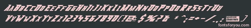 abberancy Font – Pink Fonts on Black Background
