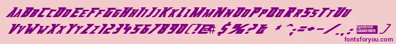 abberancy Font – Purple Fonts on Pink Background