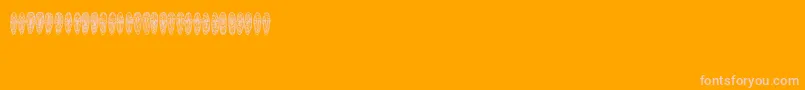 Abbild Font – Pink Fonts on Orange Background