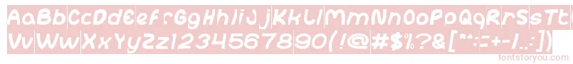 abc Inverse Font – Pink Fonts