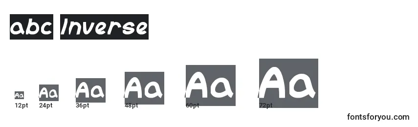 Größen der Schriftart Abc Inverse