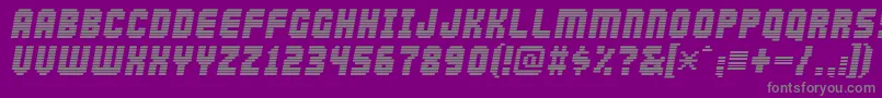 abduction2002 Font – Gray Fonts on Purple Background