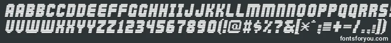 フォントabduction2002 – 黒い背景に白い文字