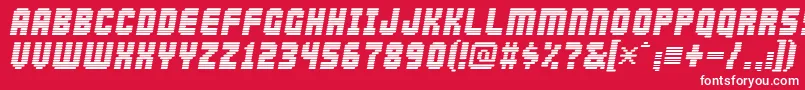 abduction2002 Font – White Fonts on Red Background