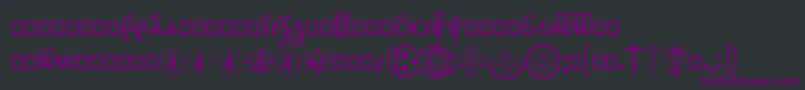 fuente OrthodoxDigits – Fuentes Moradas Sobre Fondo Negro