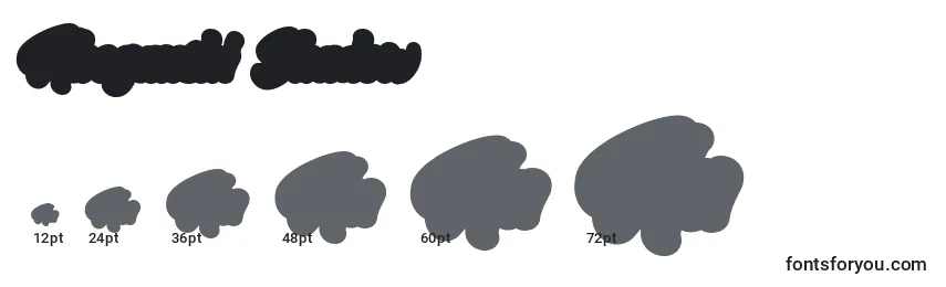 Abeganshi Shadow Font Sizes