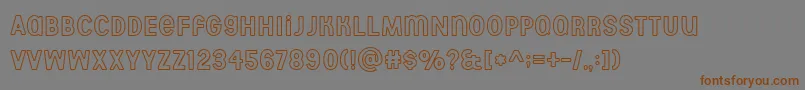 Aberforth outline Font – Brown Fonts on Gray Background