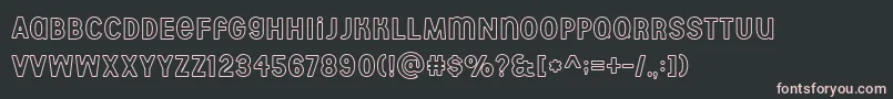 Aberforth outline Font – Pink Fonts on Black Background