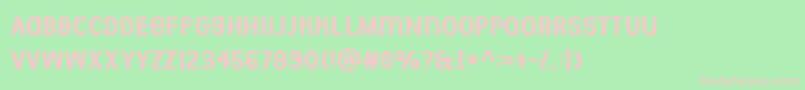 Aberforth Rough Font – Pink Fonts on Green Background