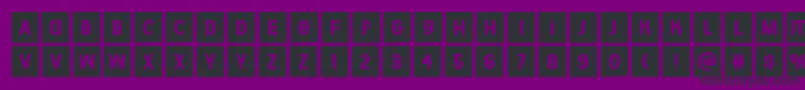 Aberforth Tiles Font – Black Fonts on Purple Background
